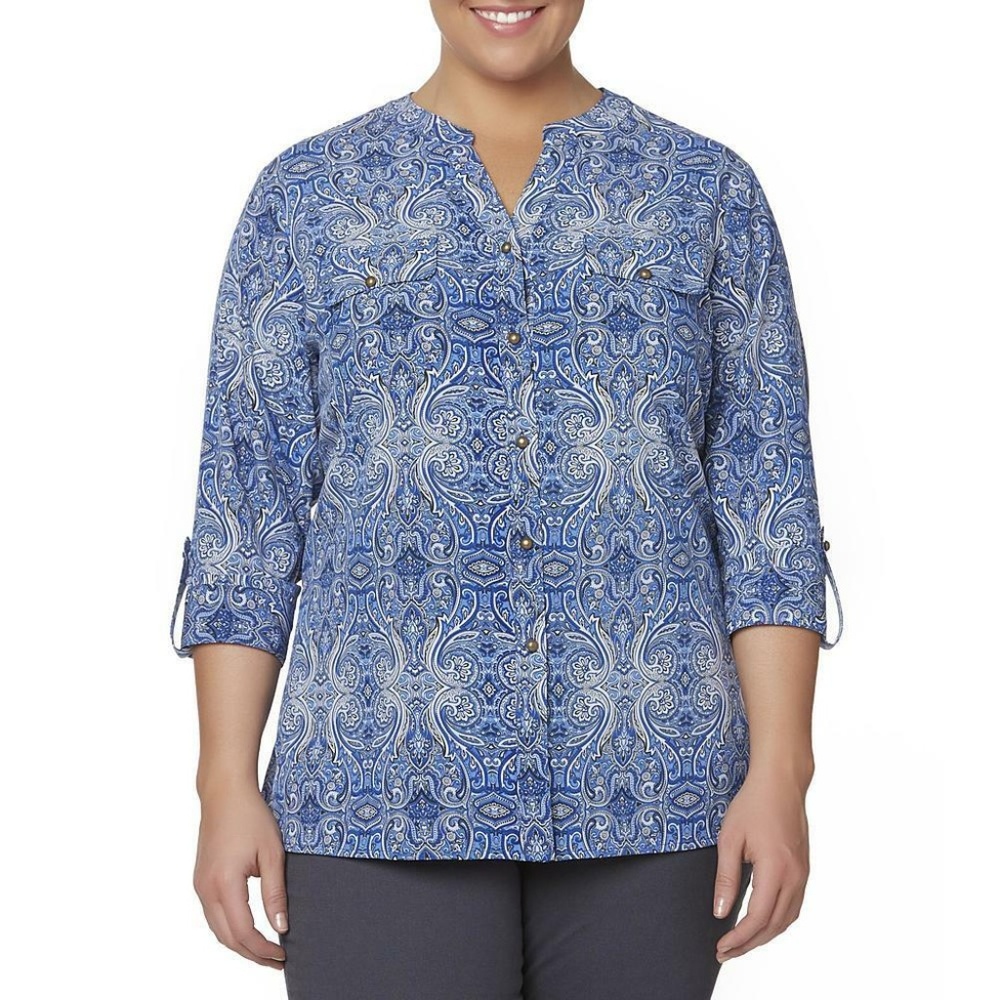 Womens Blouse Laura Scott size 1X NEW